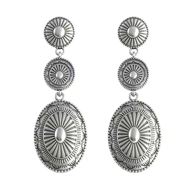 Wholesale Bohemian Retro Teardrop Dangle Stud Earrings with Tassels