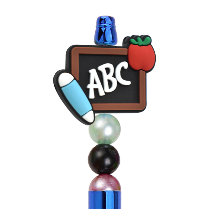 Wholesale Random 100pcs PVC School Season Soft Focal Beads ACC-BDS-RYY003