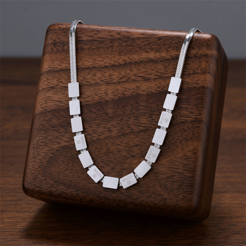 Wholesale Titanium Steel Luxury Necklace ACC-NE-Quanx003