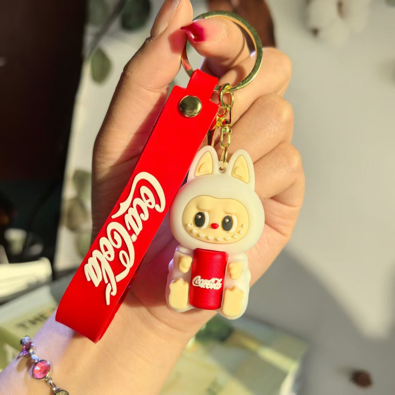 Wholesale Cute cartoon silicone keychain