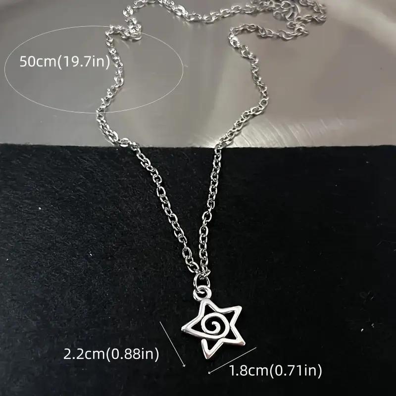 Wholesale Fashion Women' s Alloy Pendant Necklace with Vortex Irregular Pattern Jewelry Accessory