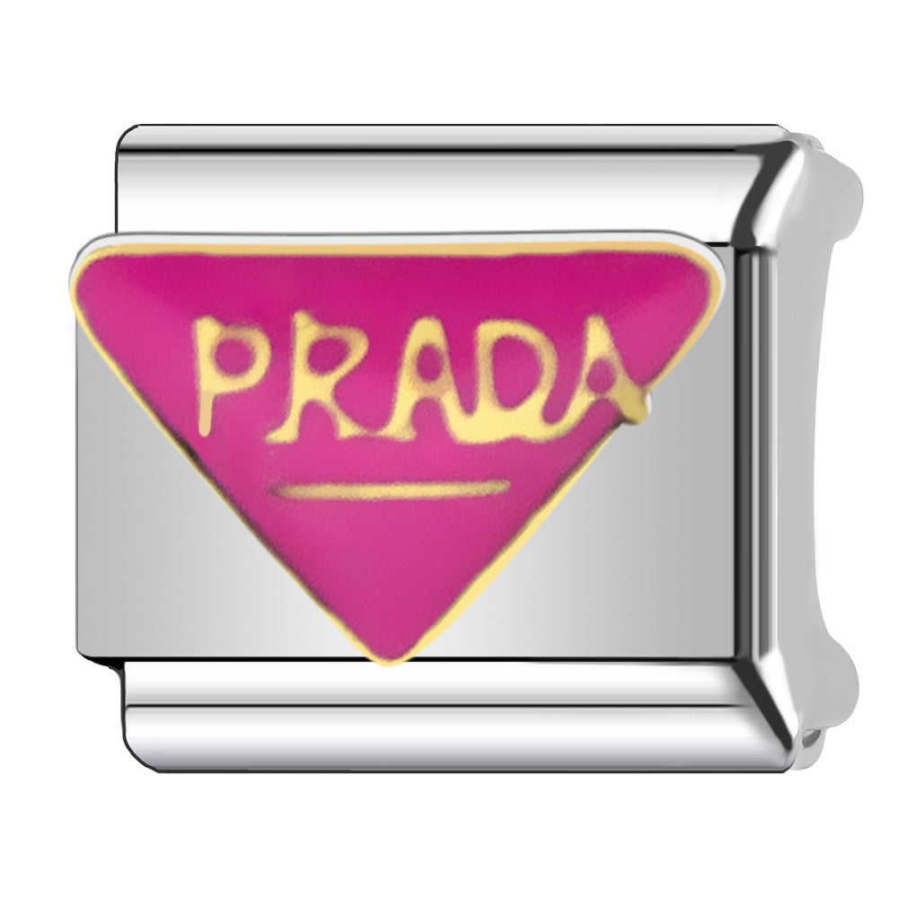 Wholesale  Italian Charm Bracelet 9mm DIY Pink  Creative Stainless Steel Composable Bracelet