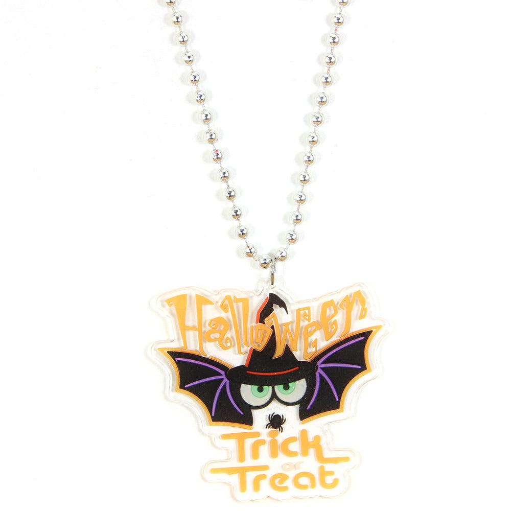 Wholesale Halloween Bat Acrylic Necklaces ACC-NE-Shengh004