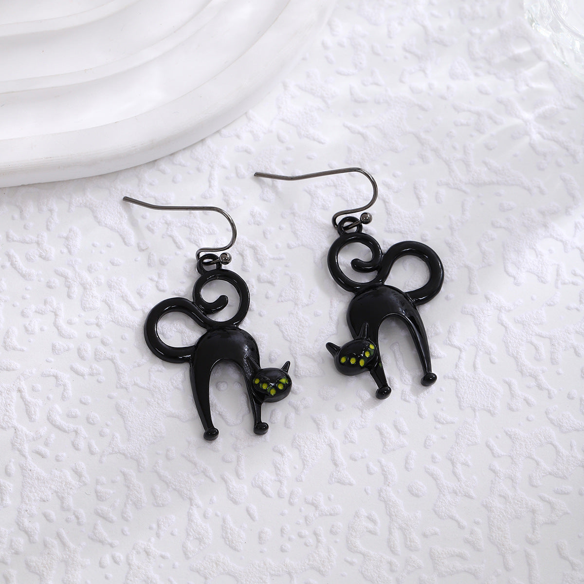 Wholesale  Personality Cartoon Black   Earrings