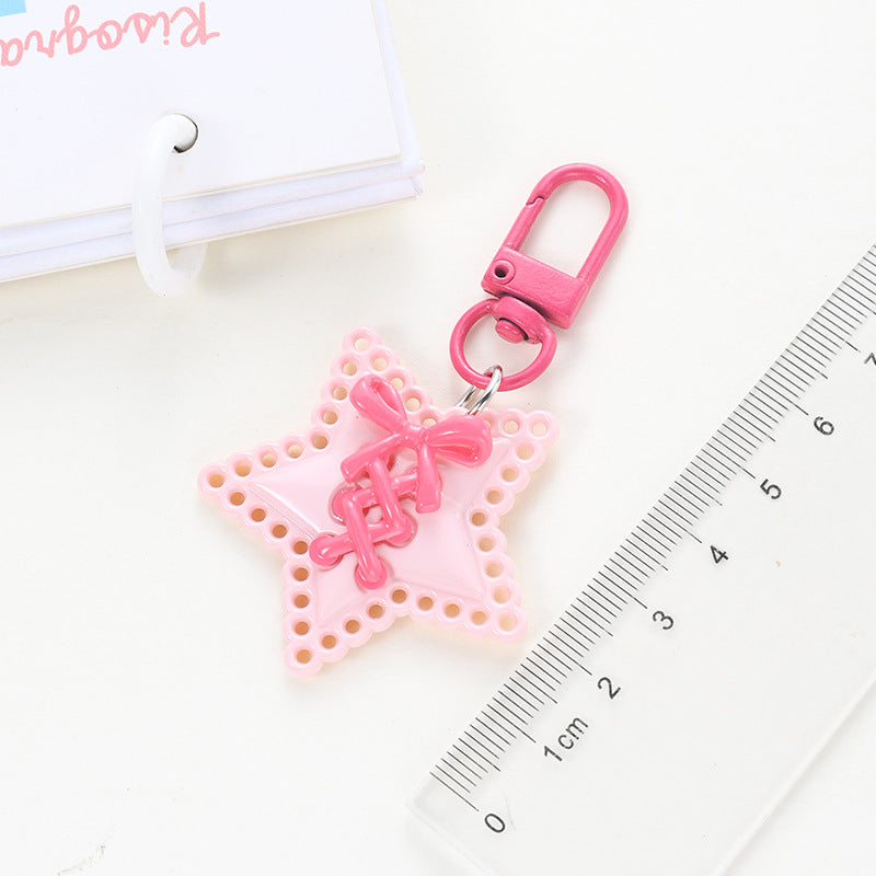 Wholesale Acrylic Personality Peach Heart Keychain