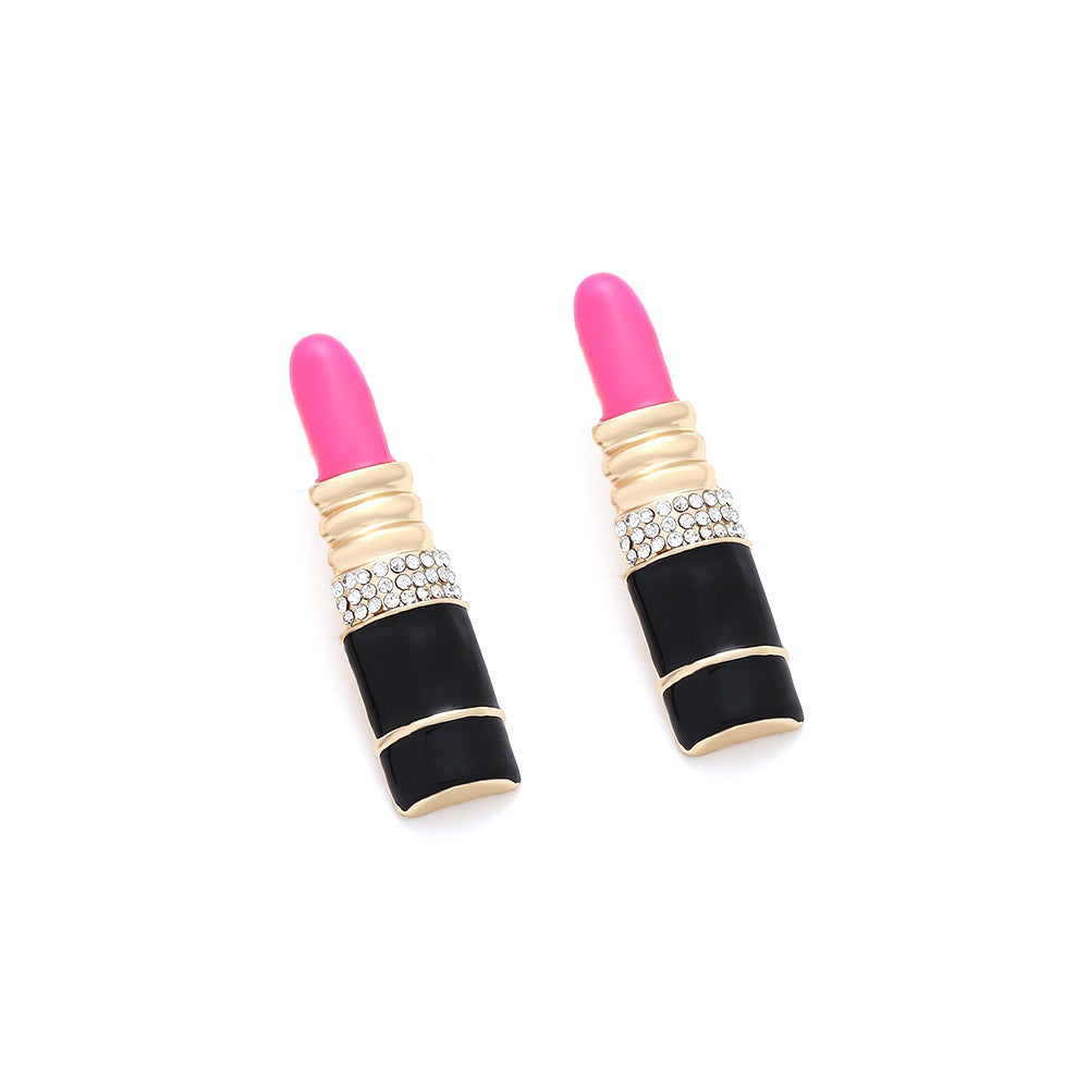 Wholesale Valentine's Day Glazed Lipstick Earrings