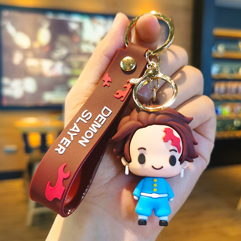Wholesale Cartoon PVC Soft Keychain Cute Keychain ACC-KC-DingMing001