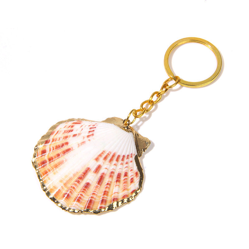 Wholesale Shell Golden Beach Keychain ACC-KC-GEB001