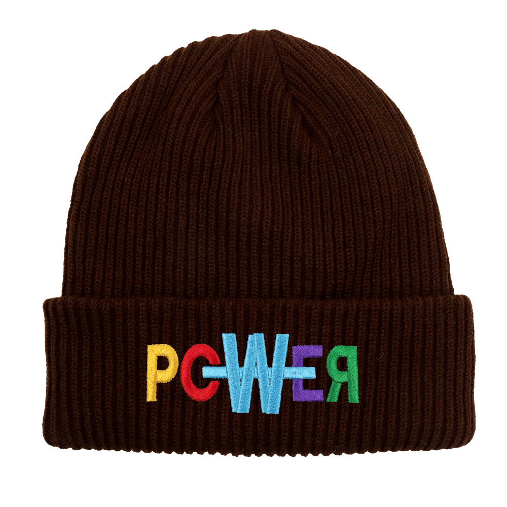 Wholesale embroidered letters wool beanie hat