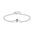 Wholesale  diamond s925 sterling silver single diamond simple chain bracelet