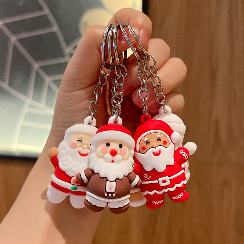 Wholesale Christmas keychain cute Christmas pendant Keychains