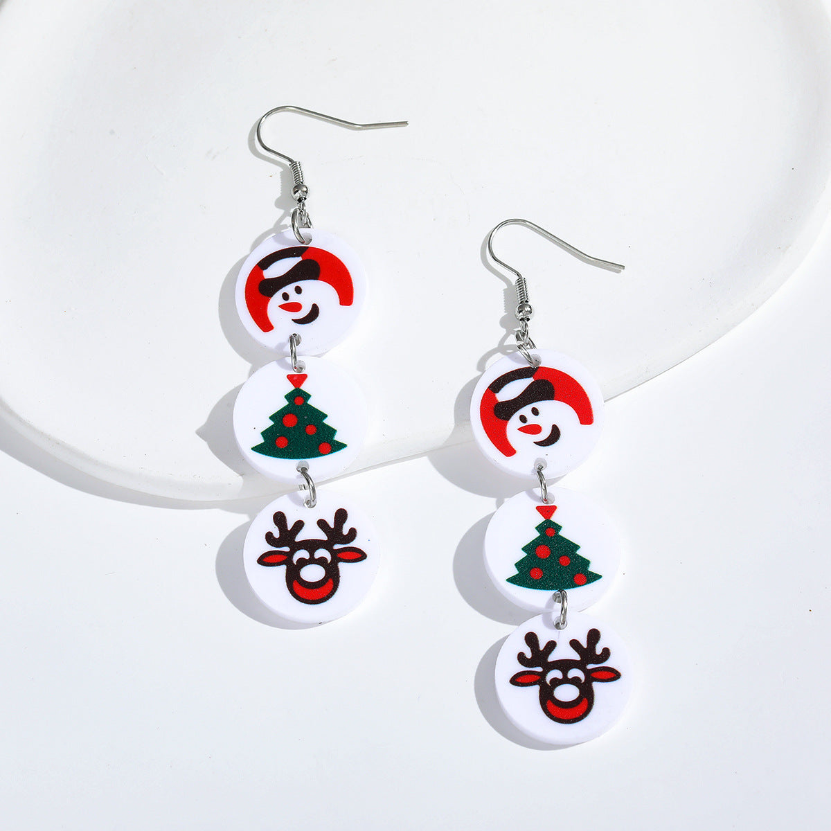 Wholesale Halloween Pumpkin Ghost Cat Acrylic Earrings ACC-ES-AnDao037