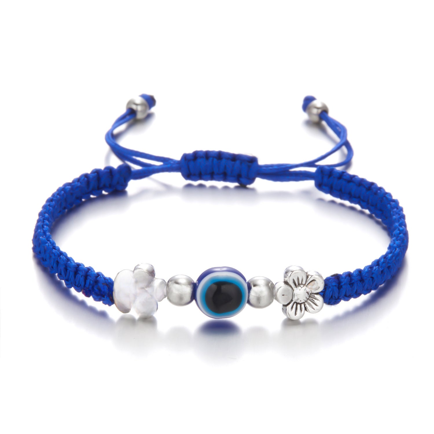 Wholesale Adjustable Palm Blue Eyes Red Rope Braided Hand