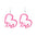 Wholesale Pink Valentine's Day Cute Cat Envelope Double Sided Acrylic Earrings