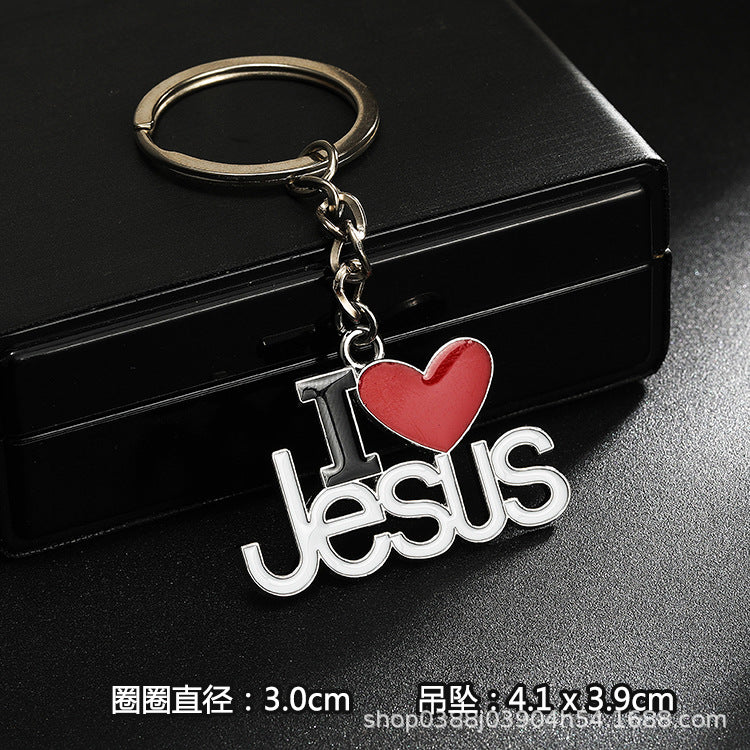 Wholesale Stainless steel spike cross eagle keychain  metal pendant