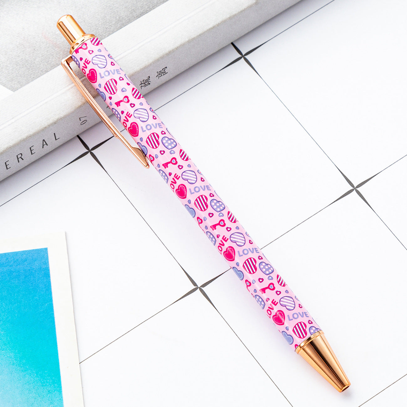 Wholesale Valentine's Day Click Pens Metal Ballpoint Pens ACC-PN-HuaH054