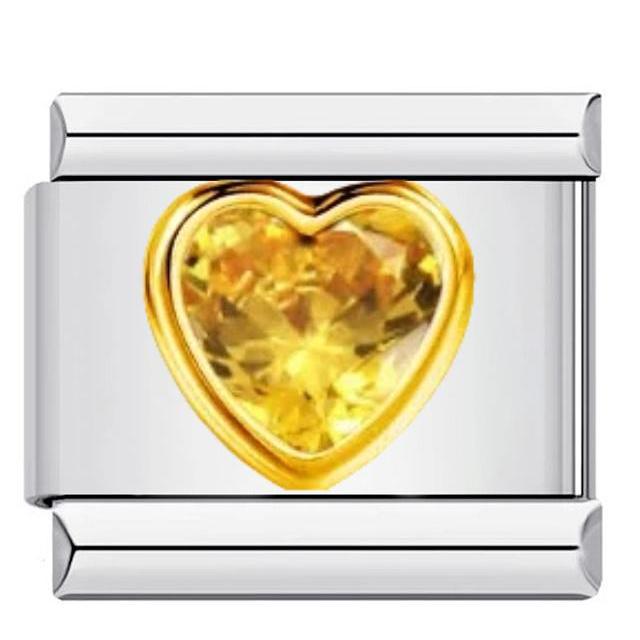 Wholesale DIY Italian Charms Bracelet in Titanium Steel with Rhinestone Hearts,  Fashion Jewelry Accessory