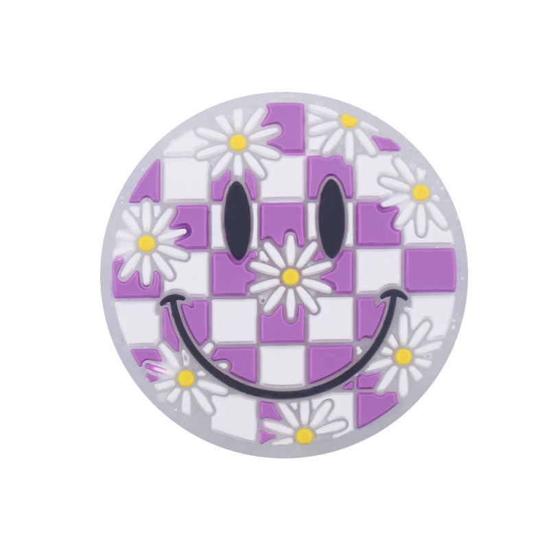 Wholesale Cartoon Smiley Flowers Autism Care Focal Beads DIY Bead Accessories