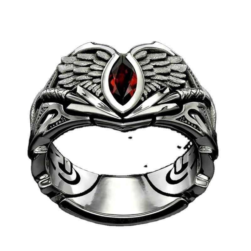 Wholesale Men's Red Zircon Marquise Ring ACC-RS-Yudie022