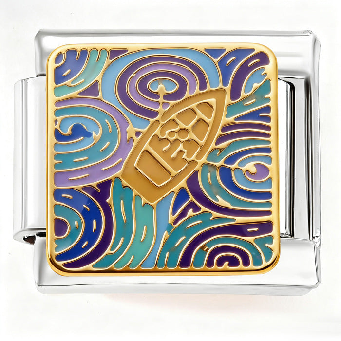 Wholesale  Italian Charm Bracelet 9mm DIY color patchwork Creative Stainless Steel Composable Bracelet