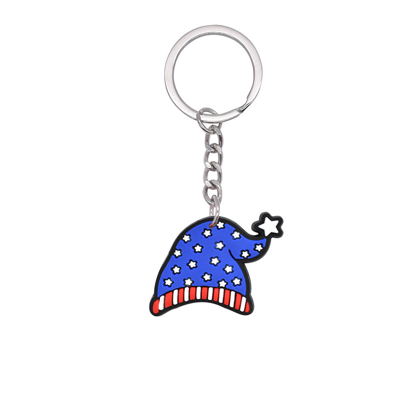 Wholesale 10pcs US Independence Day Keychain