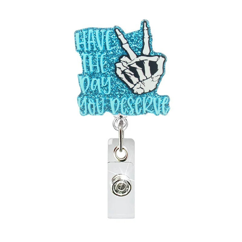 Wholesale Jesus Badge Reel Keychain