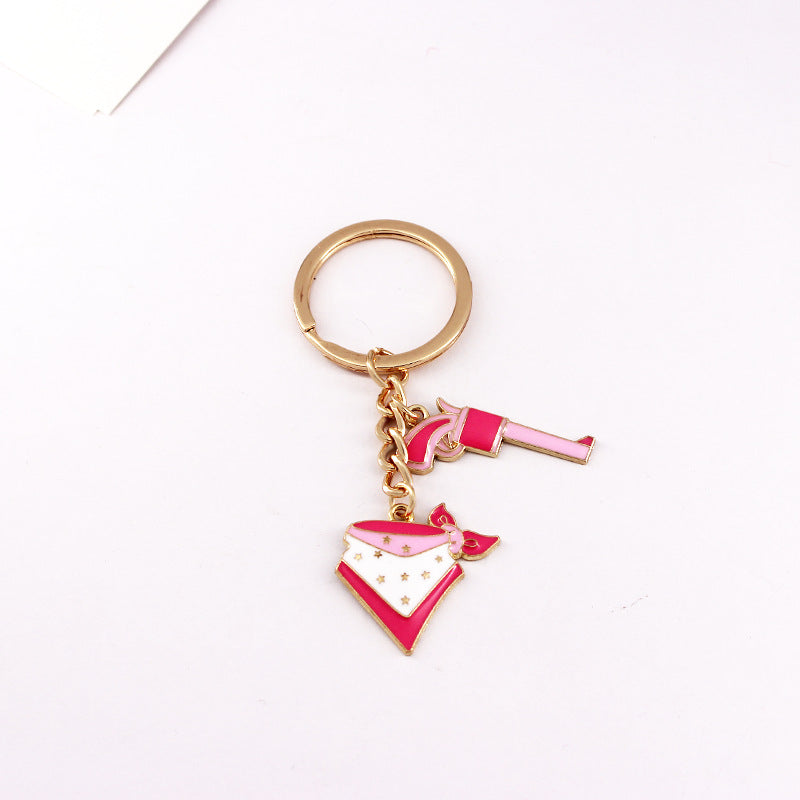 Wholesale Western Style Bull Head Hat Bull Head Alloy Keychain ACC-KC-QiChen002