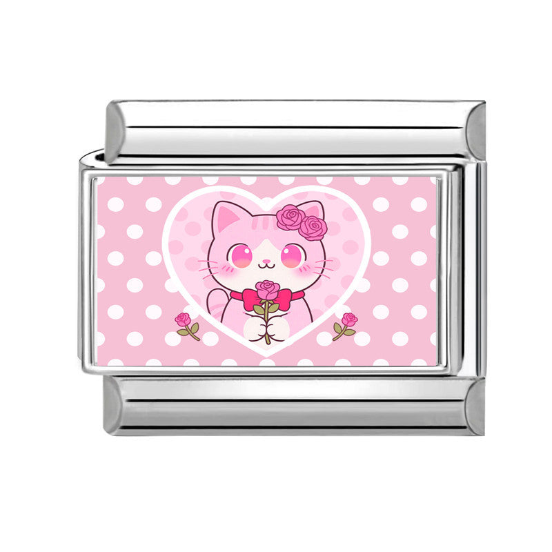 Wholesale 9mm Italian Charm Starter Bracelets DIY Heart Series Stainless Steel Composable Bracelet