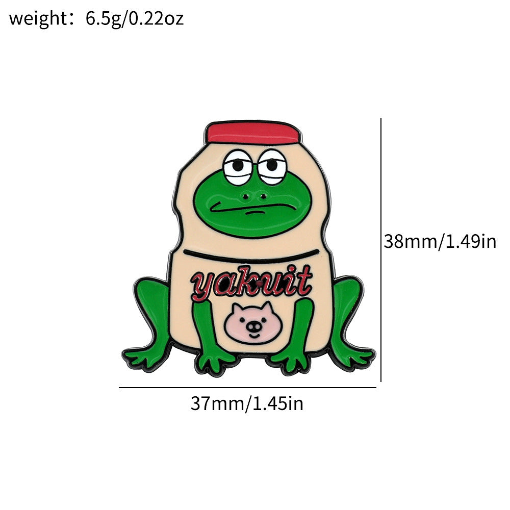 Wholesale Cartoon creative funny frog brooch