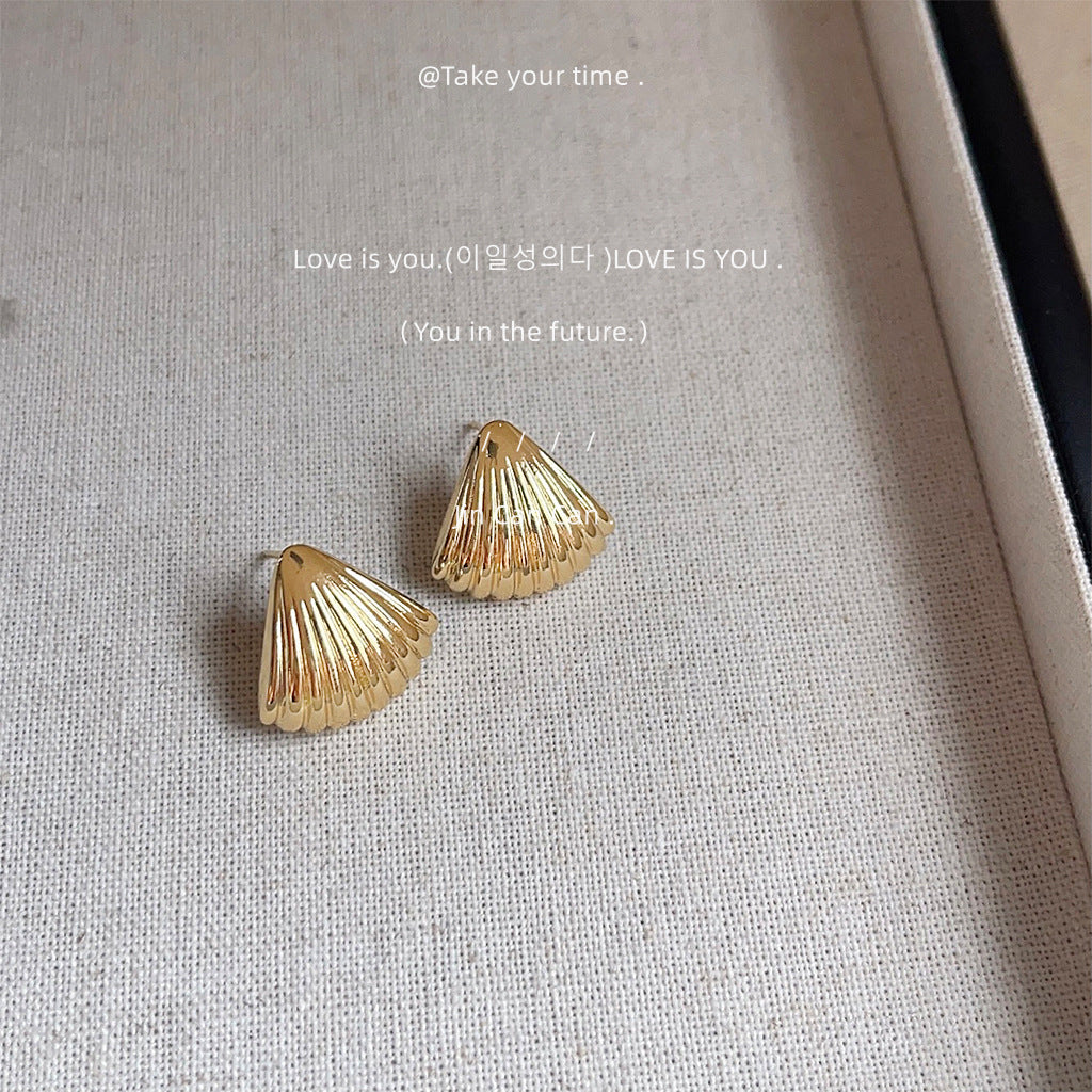 Wholesale Electroplating 14K Simple Geometric Earrings