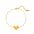 Wholesale  Heart Shaped Necklace  Adjustable Peach Heart Natural Stone  Accessories