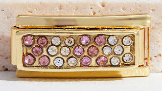 Wholesale Italian Charm Bracelet 9mm DIY Splicing Christmas Gold Titanium Steel Composable Bracelet