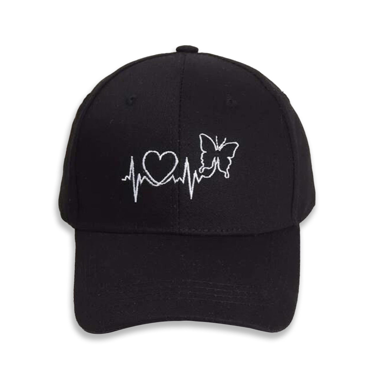 Wholesale Versatile Butterfly Heart EKG Peaked Cap Sun Visor Baseball Cap Hat ACC-HT-TangQiu014