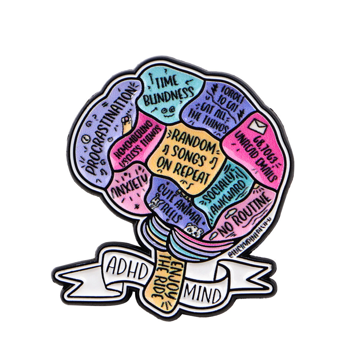 Wholesale English letter quote brooch badge