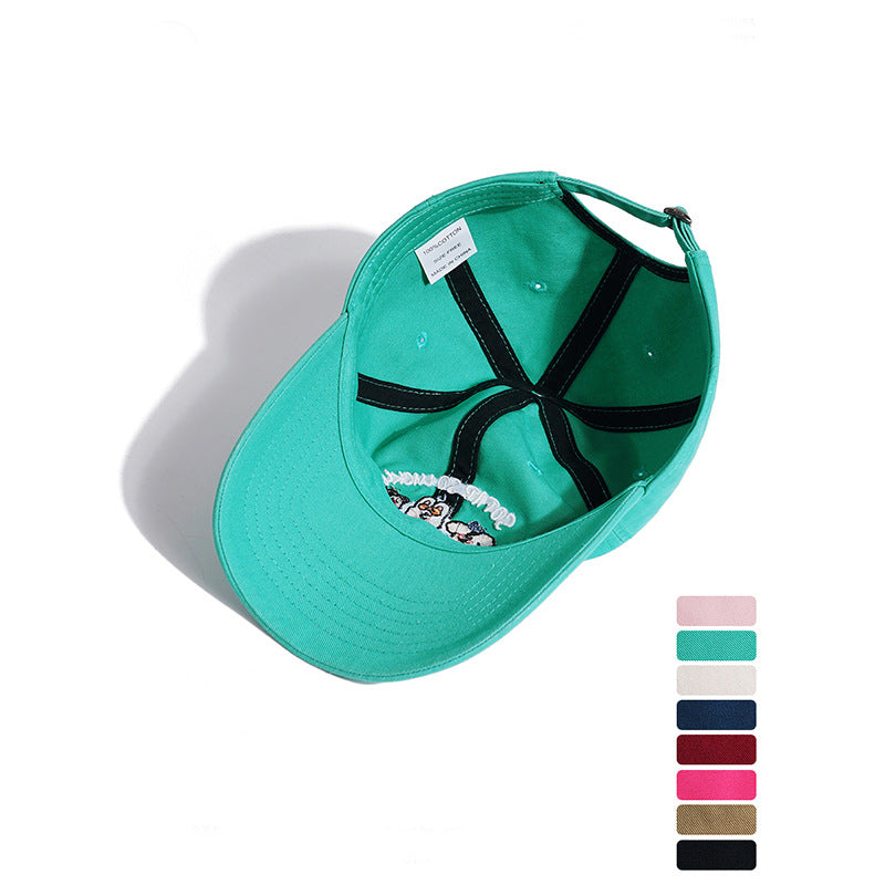 Wholesale Cartoon Hat Embroidered Baseball Cap Retro Workwear Cute Cap ACC-HT-JiangSheng002