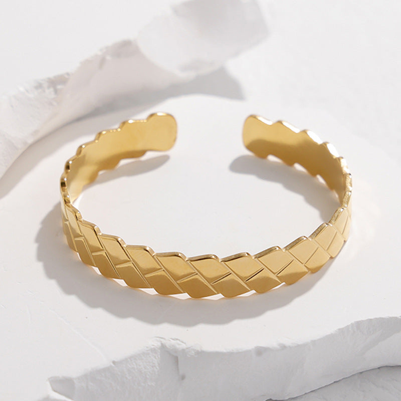 Wholesale Adjustable Stainless Steel Bracelets Open Bracelet ACC-BT-Manguo001