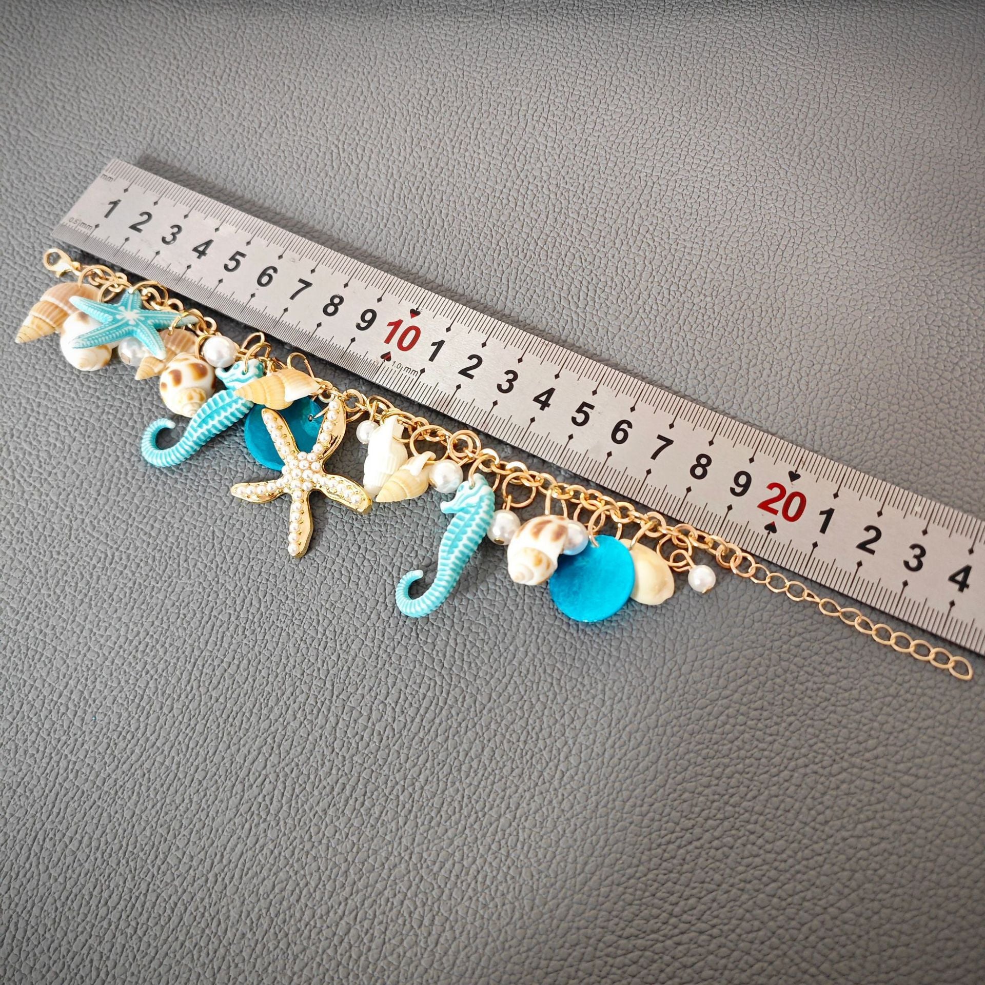 Wholesale Bohemian starfish shell seahorse bracelet