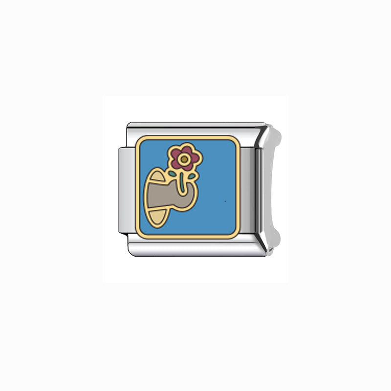 Wholesale Italian Charm Bracelet 9mm DIY Splicing Cute Creative Stainless Steel Composable Bracelet