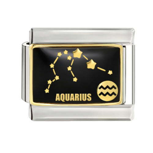 Wholesale 9mm Italian Charm Starter Bracelets DIY square Single Section Creative Stainless Steel Composable Bracelet