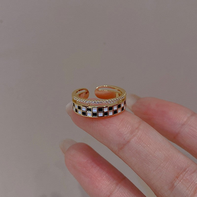 Wholesale Pearl Zircon Love Bow Ring ACC-RS-TuoYa001