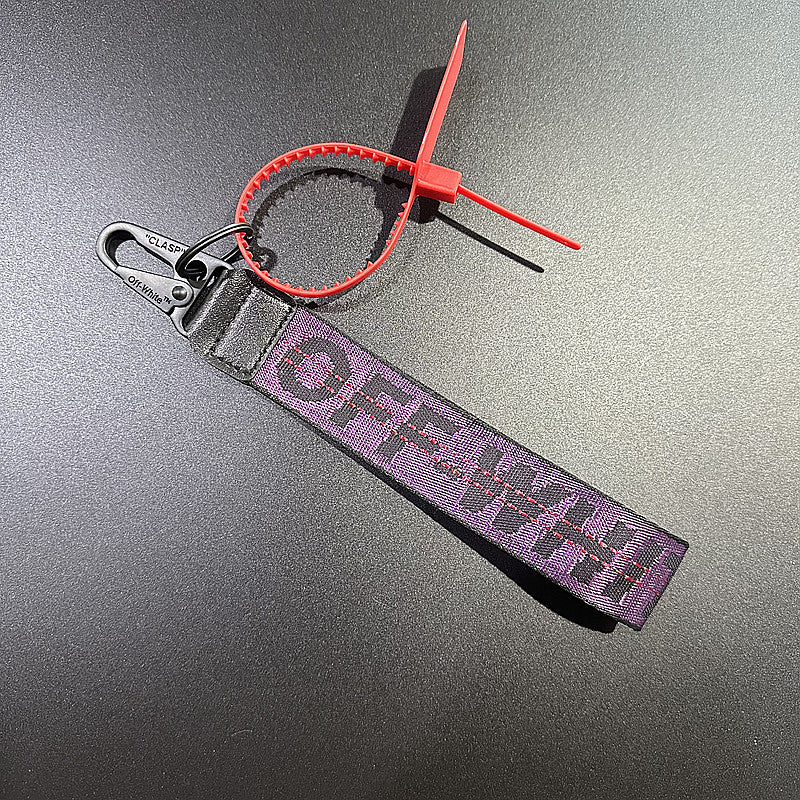 Wholesale Canvas letter lanyard keychain