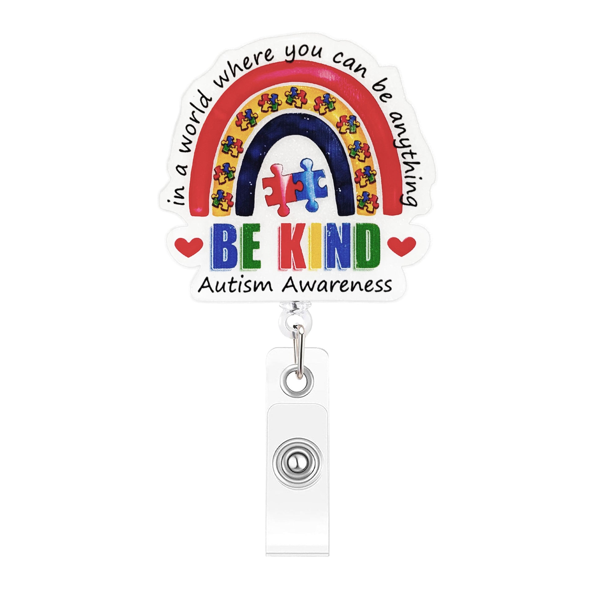 Wholesale Fun Design Retractable Badge Reel In ABS Custom Logo Available For Office Or Event Fashion Accessory