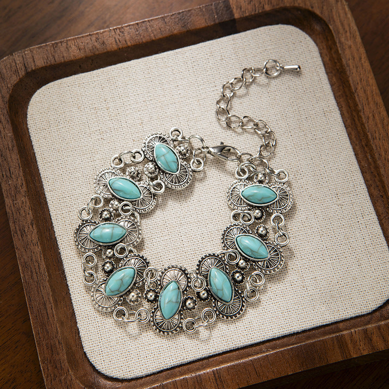 Wholesale  Personalized Retro Turquoise Bracelet