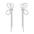 Wholesale  bow earrings long diamond-embedded full diamond  tassel earrings
