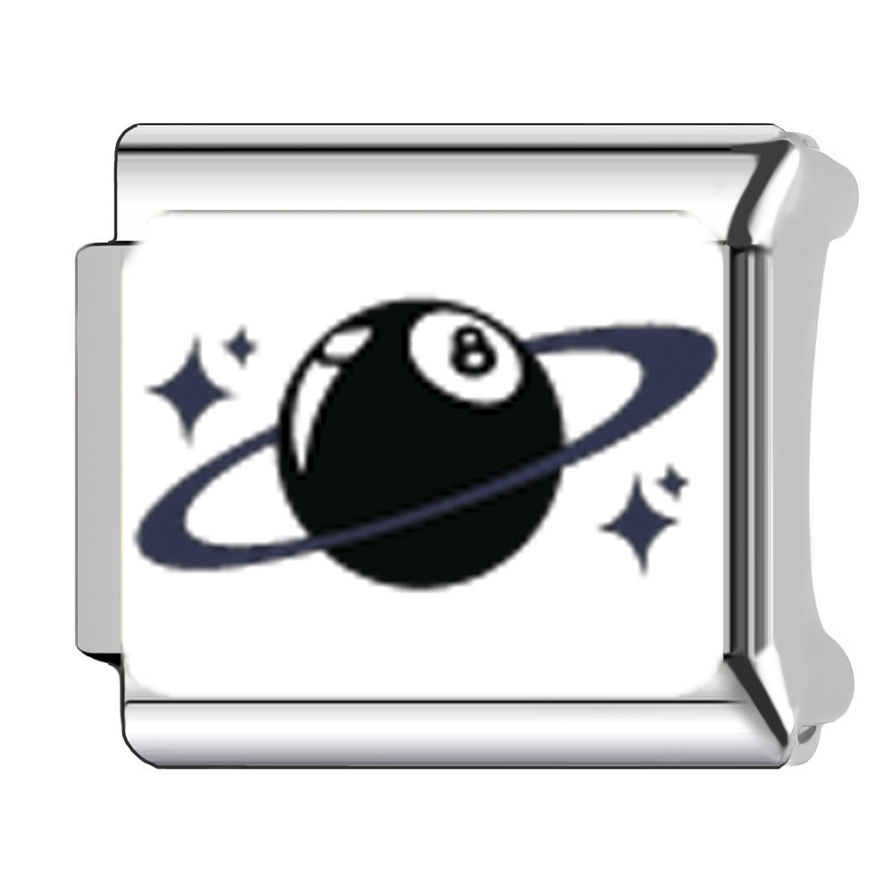 Wholesale Italian Charm Bracelet 9mm DIY Splicing Billiard Ball Stainless Steel Composable Bracelet