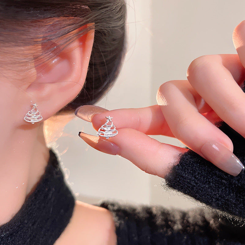 Wholesale  Christmas Tree Snowflake Geometric Earrings