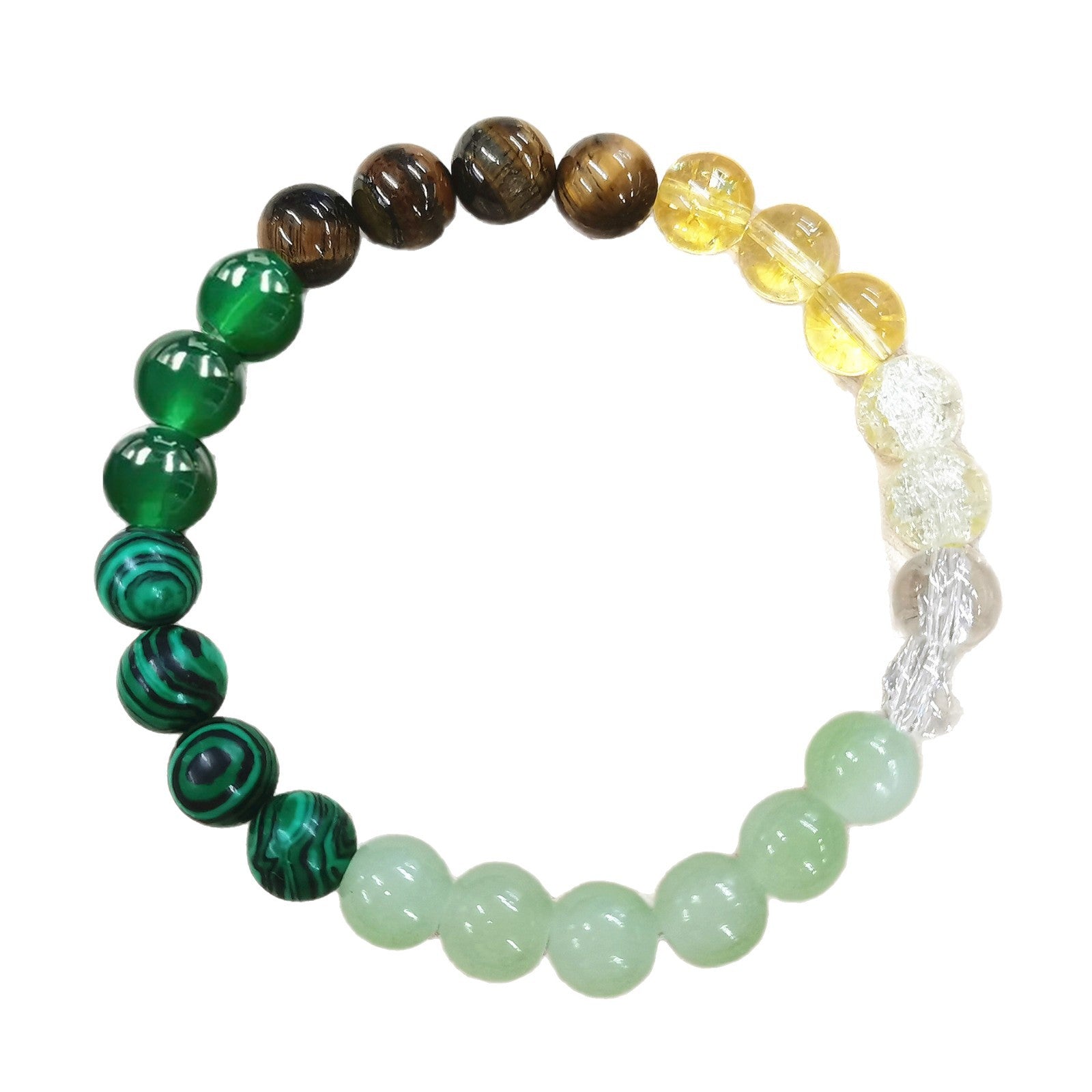 Wholesale  8mm Green Aventurine Tiger Eye Stone Amethyst Citrine Bracelet