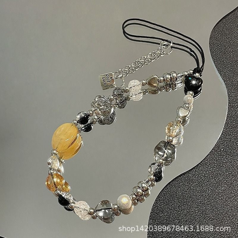 Wholesale Lanyard Lucky Camellia Wrist Lanyard Keychains