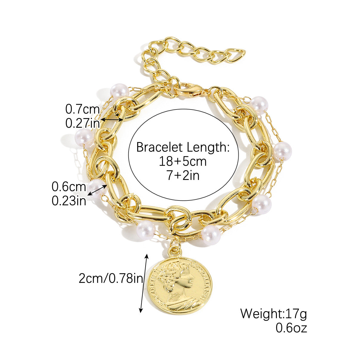 Wholesale Multi-layer Pearl Bracelet Set Baroque Pearl Bracelet ACC-BT-ManYi008