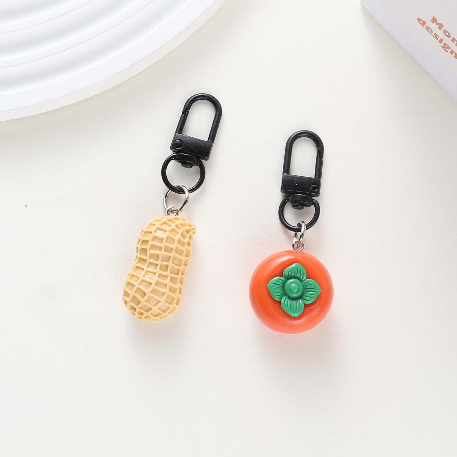 Wholesale Peanuts and Tomato Mini Keychain